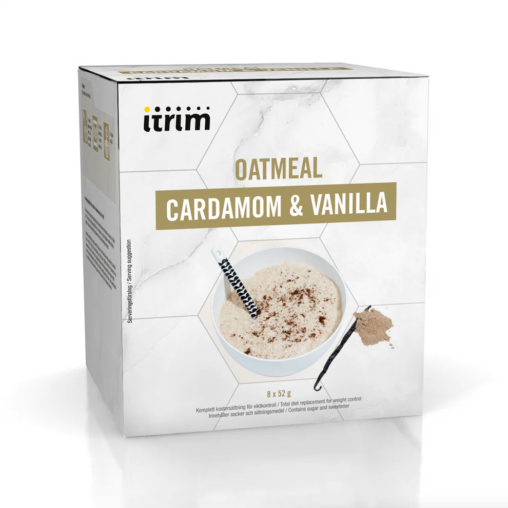 Låda Oatmeal Cardamom & Vanilla (8 stycken)
